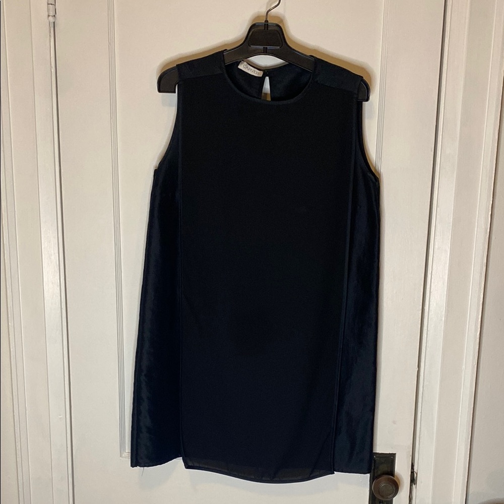 Elegant Black Mock Neck Sheath Mini Dress